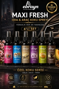 Premium 6'lı Kokulu Oto Araç İçi Sprey Oto Kokusu Premium Koku Seti 150 ML